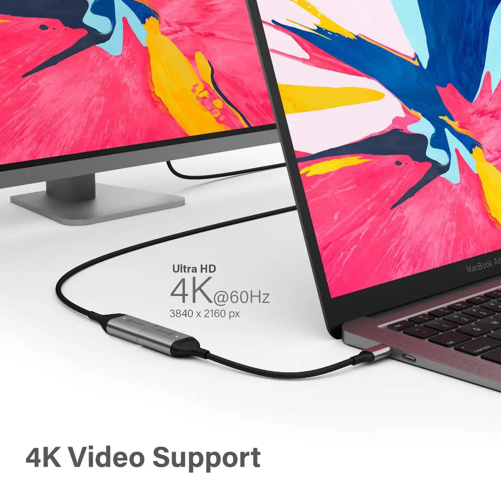 ALOGIC adaptador Ultra USB-C a HDMI 15cm - 4K @60Hz