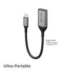 ALOGIC adaptador Ultra USB-C a HDMI 15cm - 4K @60Hz