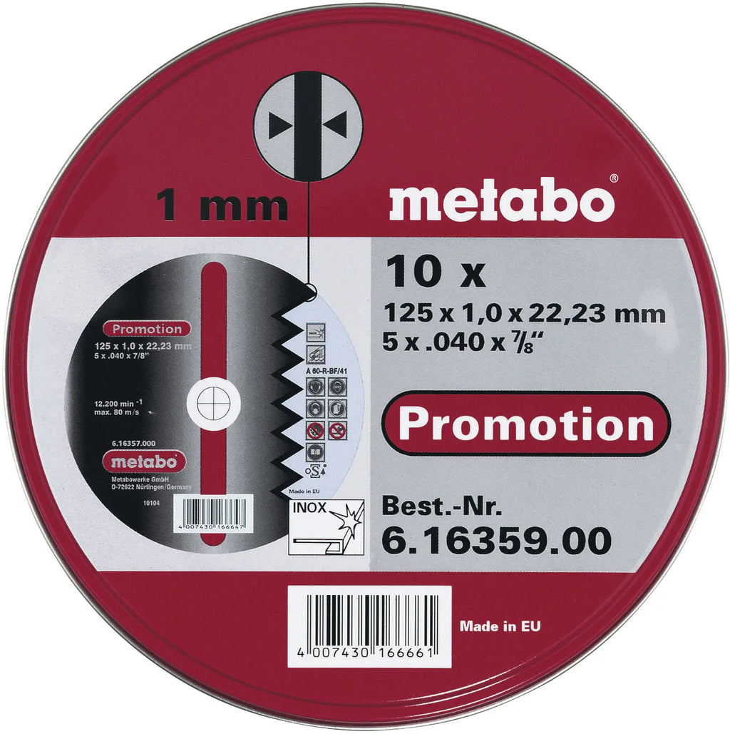 Metabo 10 Trennsch.-SP 125x1,0x 22,23 (2)