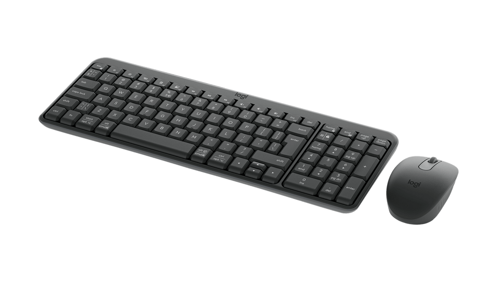 Logitech MK250 teclado RF Wireless + Bluetooth Internacional de EE.UU. Grafito