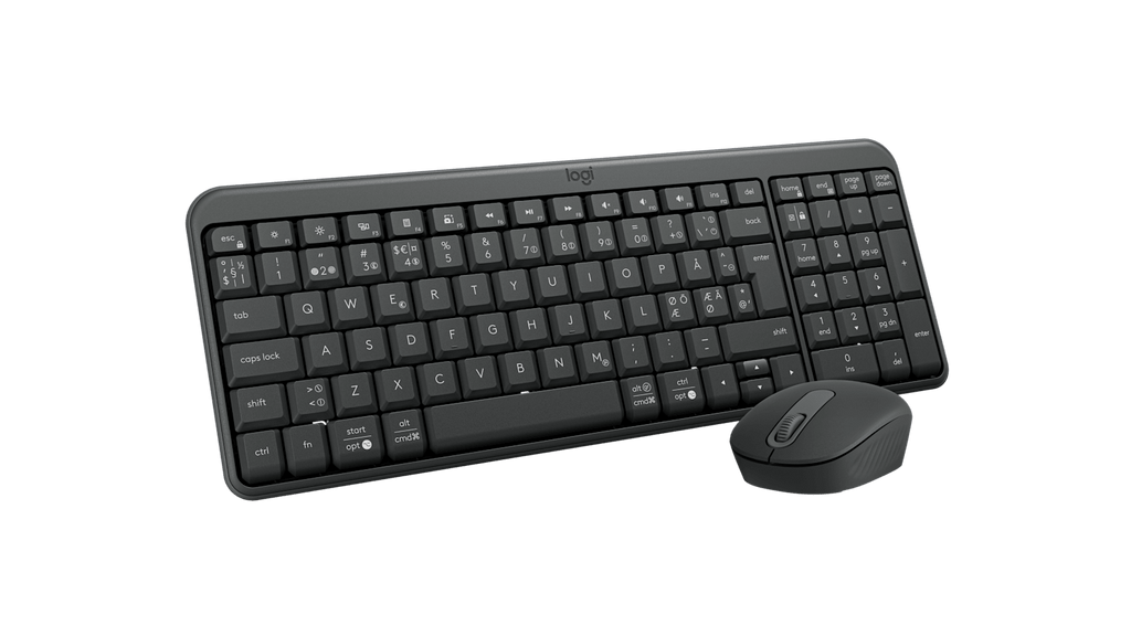 Logitech 920-013555 teclado RF Wireless + Bluetooth Nórdico Grafito