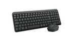 Logitech MK250 teclado RF Wireless + Bluetooth Internacional de EE.UU. Grafito