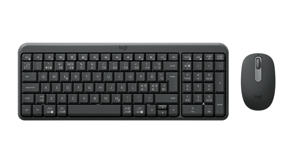 Logitech 920-013555 teclado RF Wireless + Bluetooth Nórdico Grafito