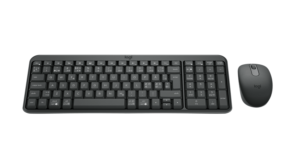 Logitech 920-013555 teclado RF Wireless + Bluetooth Nórdico Grafito