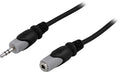 Deltaco MM-164 cable de audio 15 m 3.5mm Negro