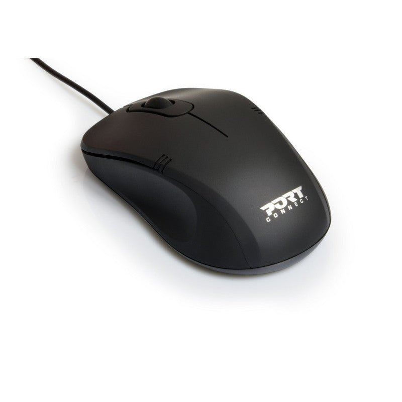 Port Designs Pro Lite ratón Oficina Ambidiestro USB Type-A Óptico