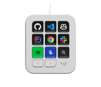 Logitech 920-013892 - Teclado numérico, retroiluminación, USB-C, gris pálido