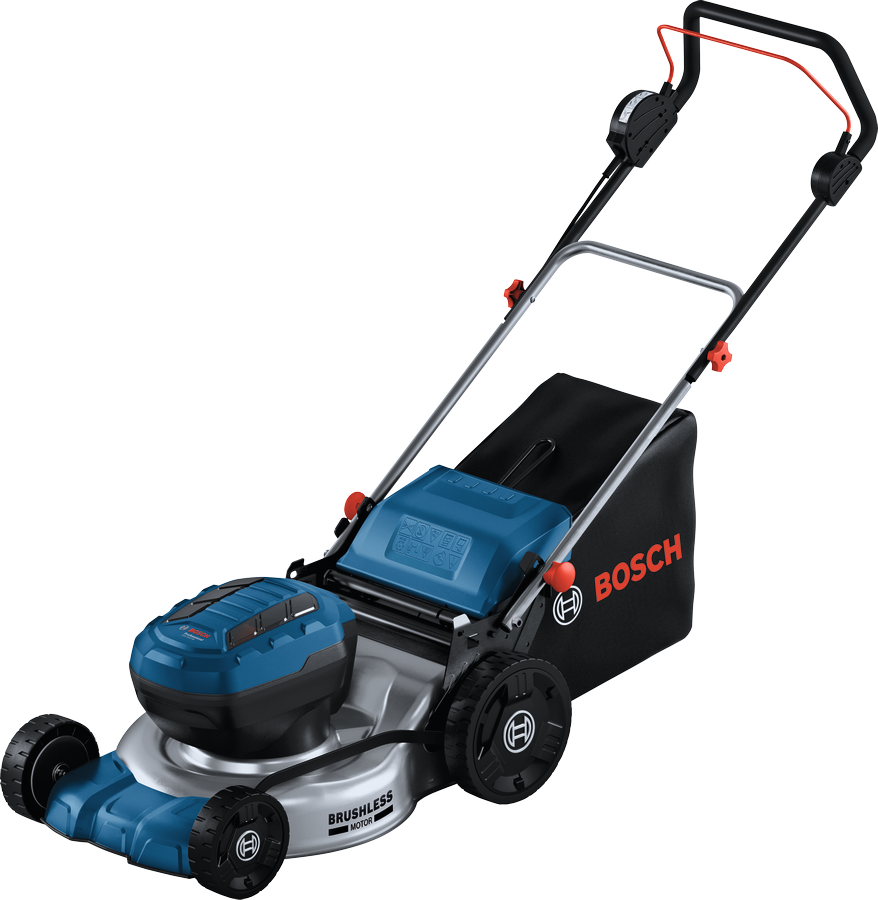 Bosch GRA 18V2-46 Cortacésped de empuje A batería Negro, Azul, Metálico