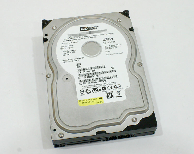 HPE disco duro SATA150 80.0GB 381648-002-RFB – Reacondicionado (2)