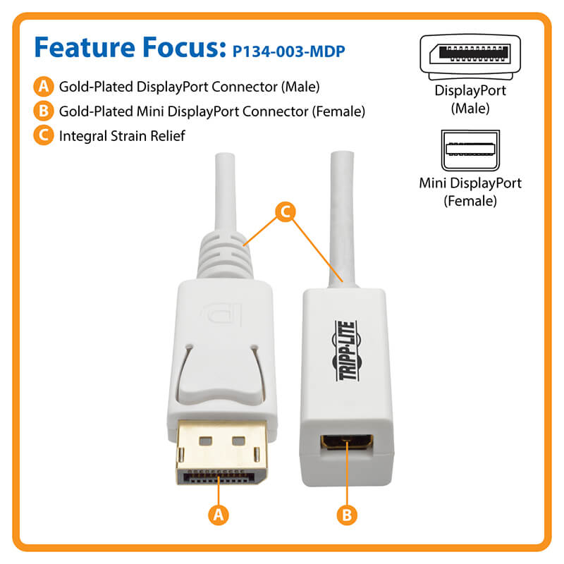 Eaton Displayport To Dvi Cable P134-003
