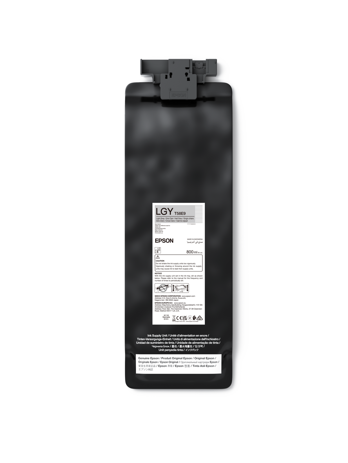 Epson C13T58E900 - 800 ml, gris claro, original, paquete de tinta
