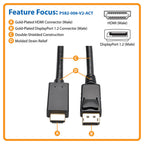 Eaton Displayport 1,2 To Hdmi P582-006-V2-ACT