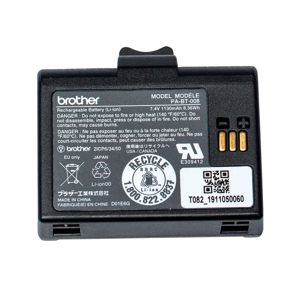 Batería 1130 mAh Brother PABT008 para RJ-2035B / RJ-2055WB (2)