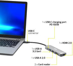 Port Designs 900162 hub de interfaz USB Type-C Plata
