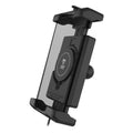 RAM Mounts Quick-Grip Pro XL Holder para Smartphones con Cargador Inalámbrico Qi2 - Hasta 88,9 mm de Ancho - Compatible con Mag-Safe - Con Base Diamantada (Tamaño B - 1”)