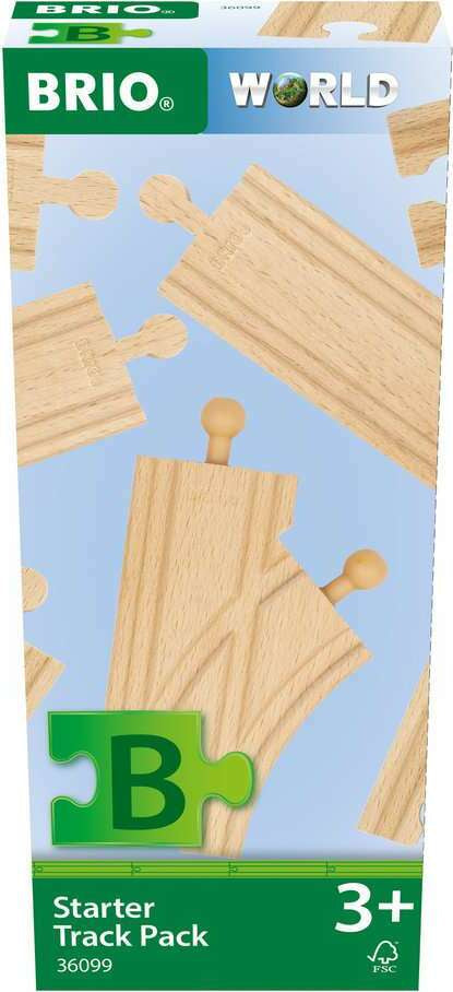 Juego de vías tren Ravensburger BRIO Starter Track Pack 63609900 (2)