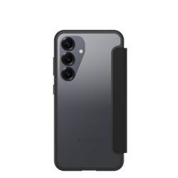 OtterBox React Folio Samsung Galaxy S25 Black Crystal - transparente/negro