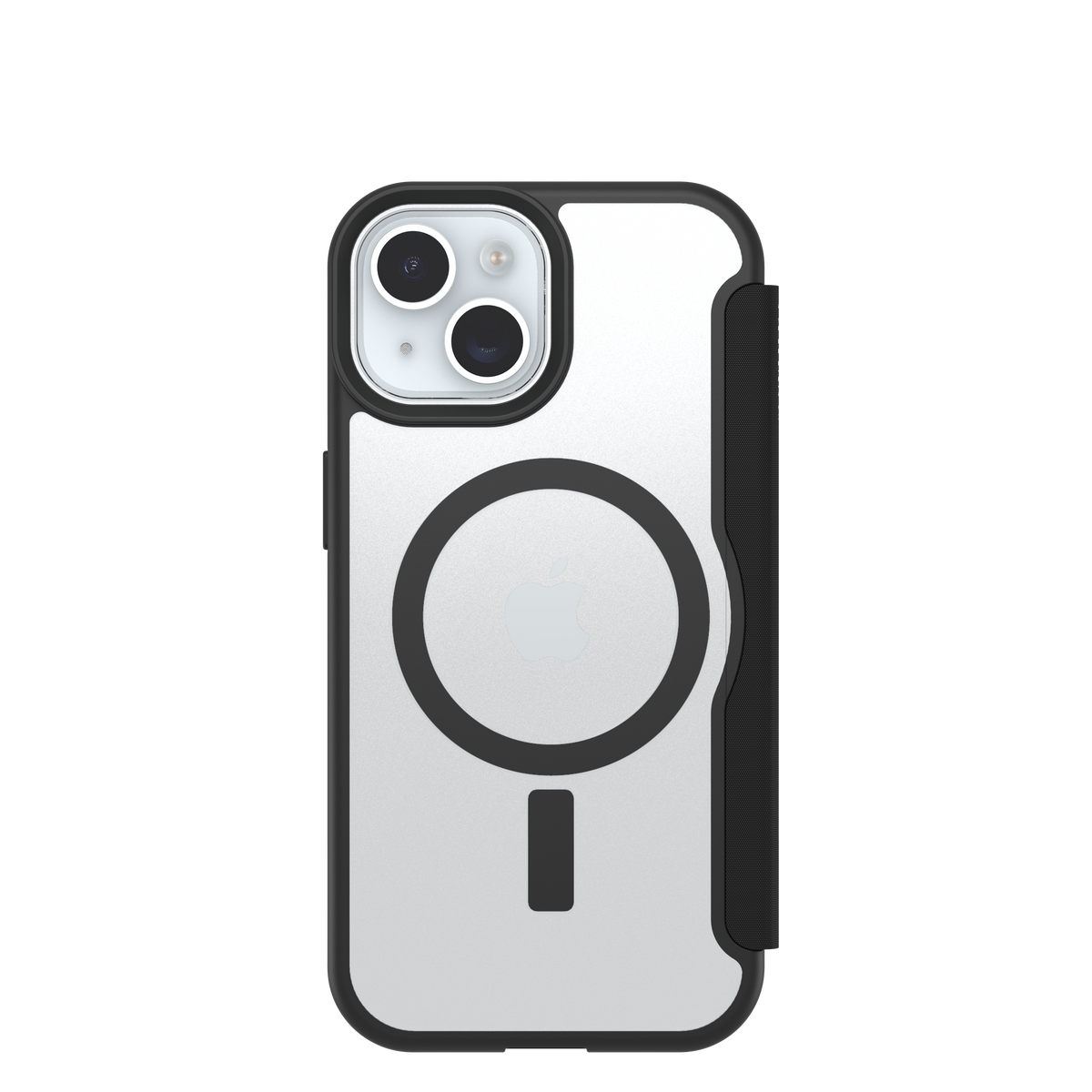OtterBox React Folio MagSafe Apple iPhone 17e/16e/15/14/13 Black Crystal