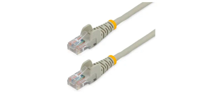 Startech 45PAT5MGR - Gris, Cable de interconexión, RJ-45 (M) a RJ-45 (M), UTP (2)