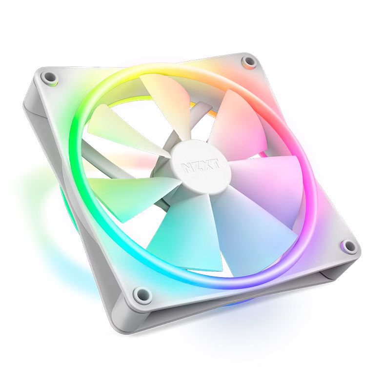 NZXT F140 RGB DUO Ventilador 14 cm Blanco 1 pieza