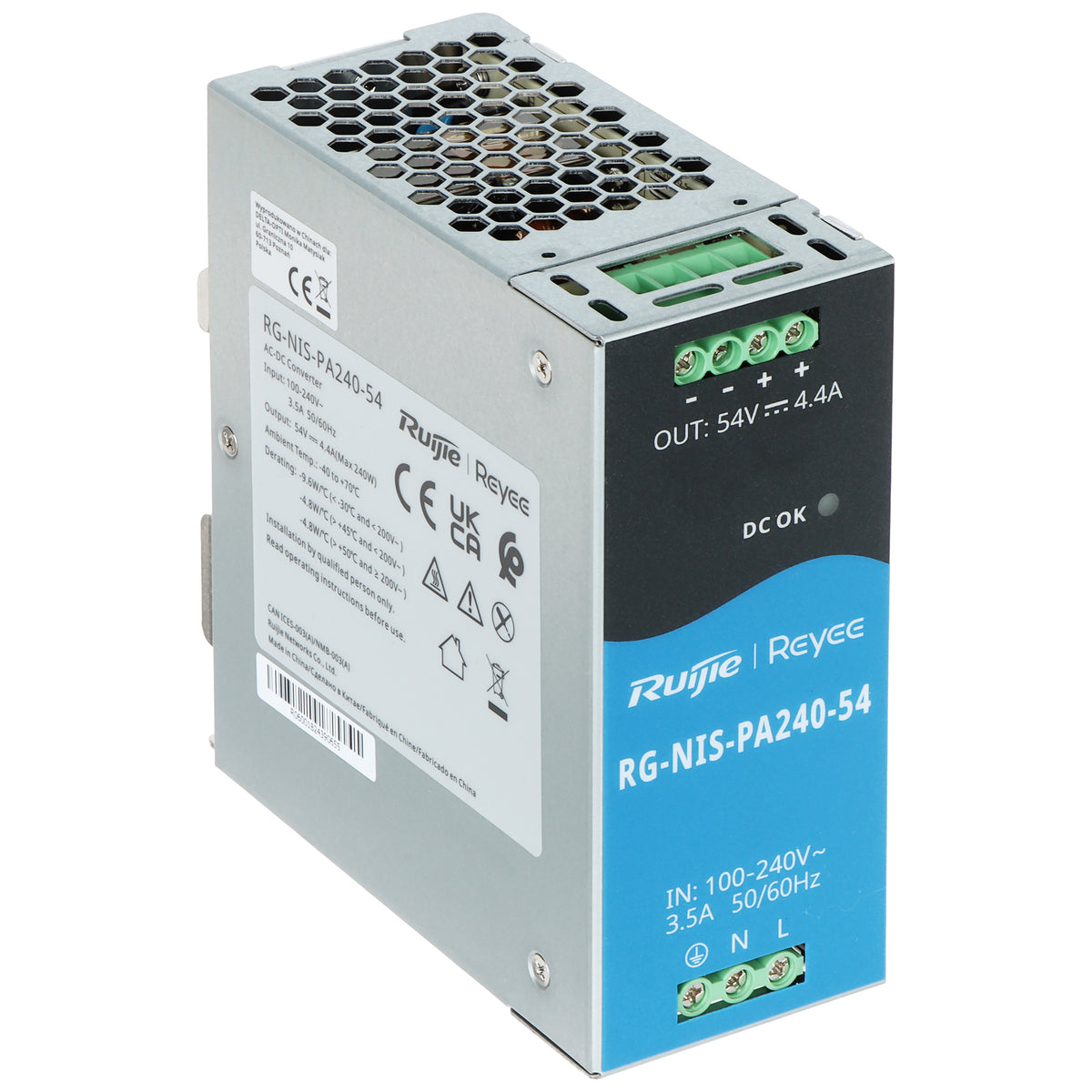Fuente de alimentación Ruijie Networks RG-NIS-PA240-54 240 W Blanco (2)