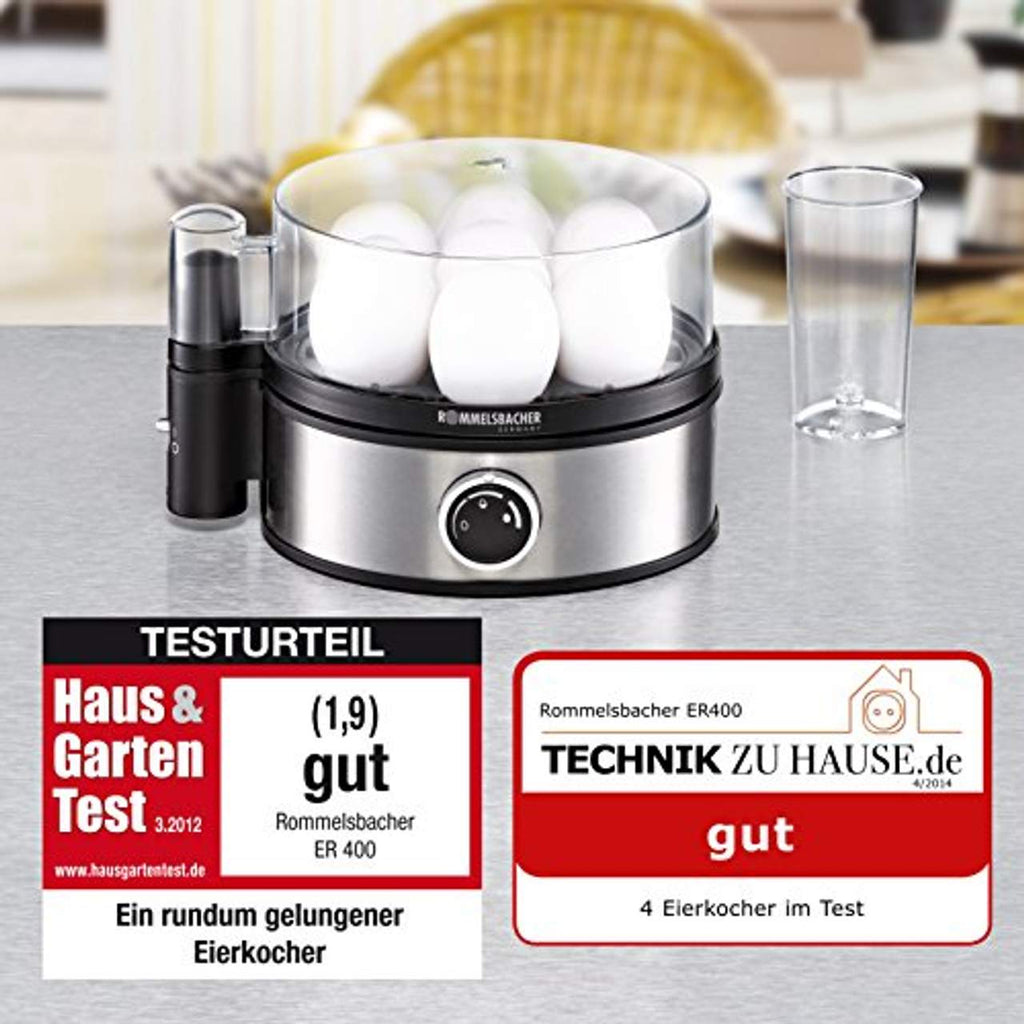 Rommelsbacher ER400 cocedor huevos 7 huevo 400W Negro Acero inoxidable (3)