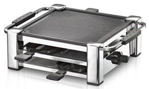 Rommelsbacher RCC 1000 parrilla raclette 4 persona 1000W Negro Cromo (2)