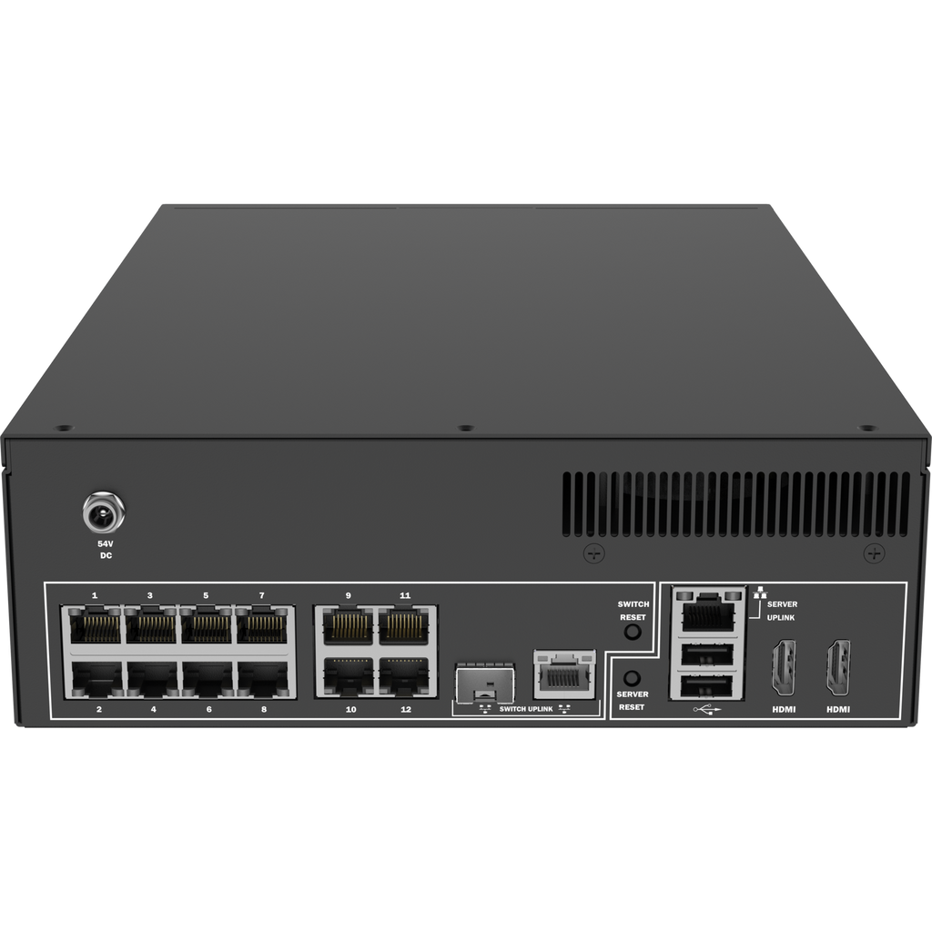 NVR - 12 canales - 1 x 6 TB - 6 TB - en red - PoE - montaje en bastidor