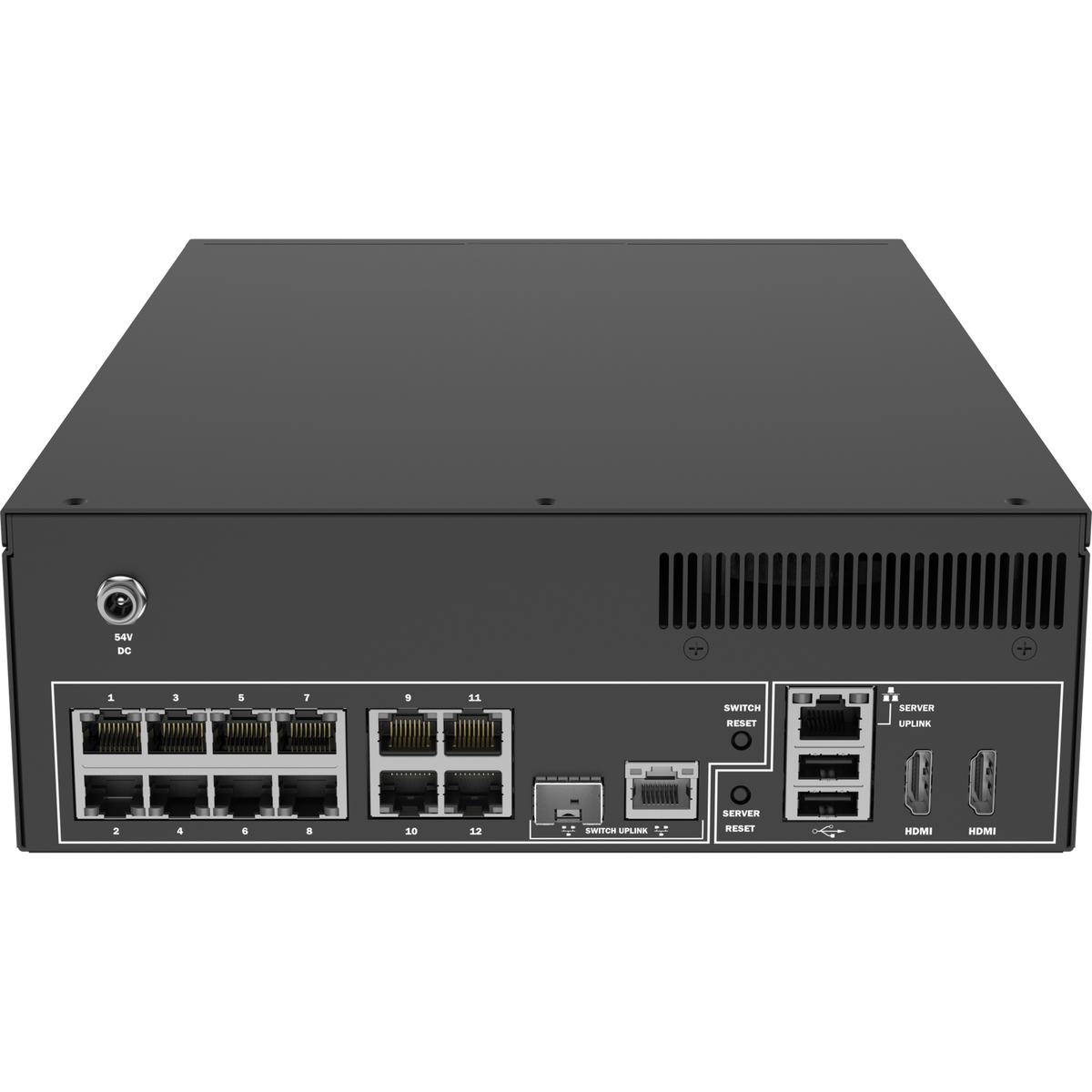 NVR - 12 canales - 1 x 6 TB - 6 TB - en red - PoE - montaje en bastidor