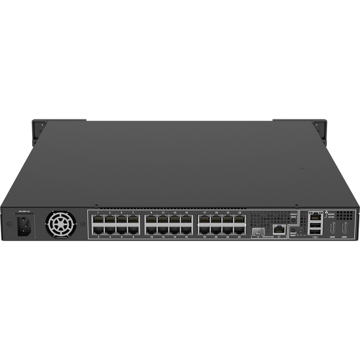 NVR - 24 canales - 2 x 6 TB - 12 TB - en red - PoE - 1U - montaje en bastidor