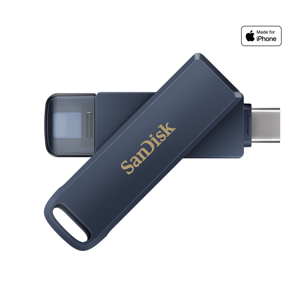 Unidad flash USB - 64 GB - USB-C / Lightning - cielo metalizado