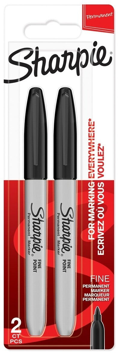 Sharpie 1985860 rotulador permanente fino negro paquete 12 blísteres dobles