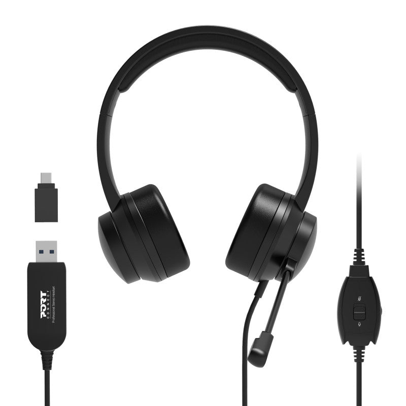 Port Designs 901605 auriculares Con cable diadema USB Type-A Negro