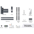 Vogel's 3834430 Kit de montaje en pared con movilidad total