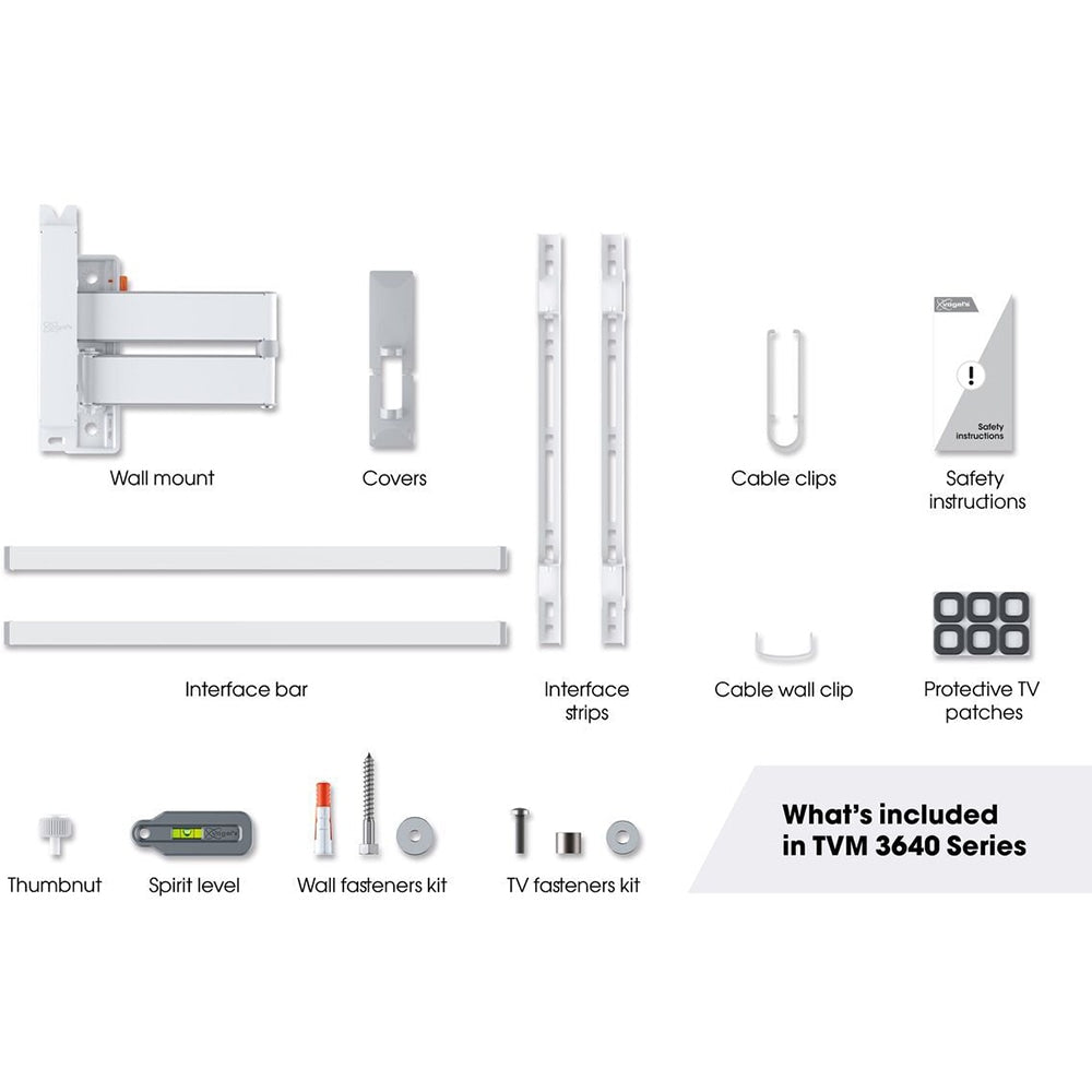 Vogel's 3836431 Kit de montaje en pared con movilidad total (4)