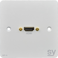 SY Electronics SY-WP-H-BW placa de toma HDMI blanca