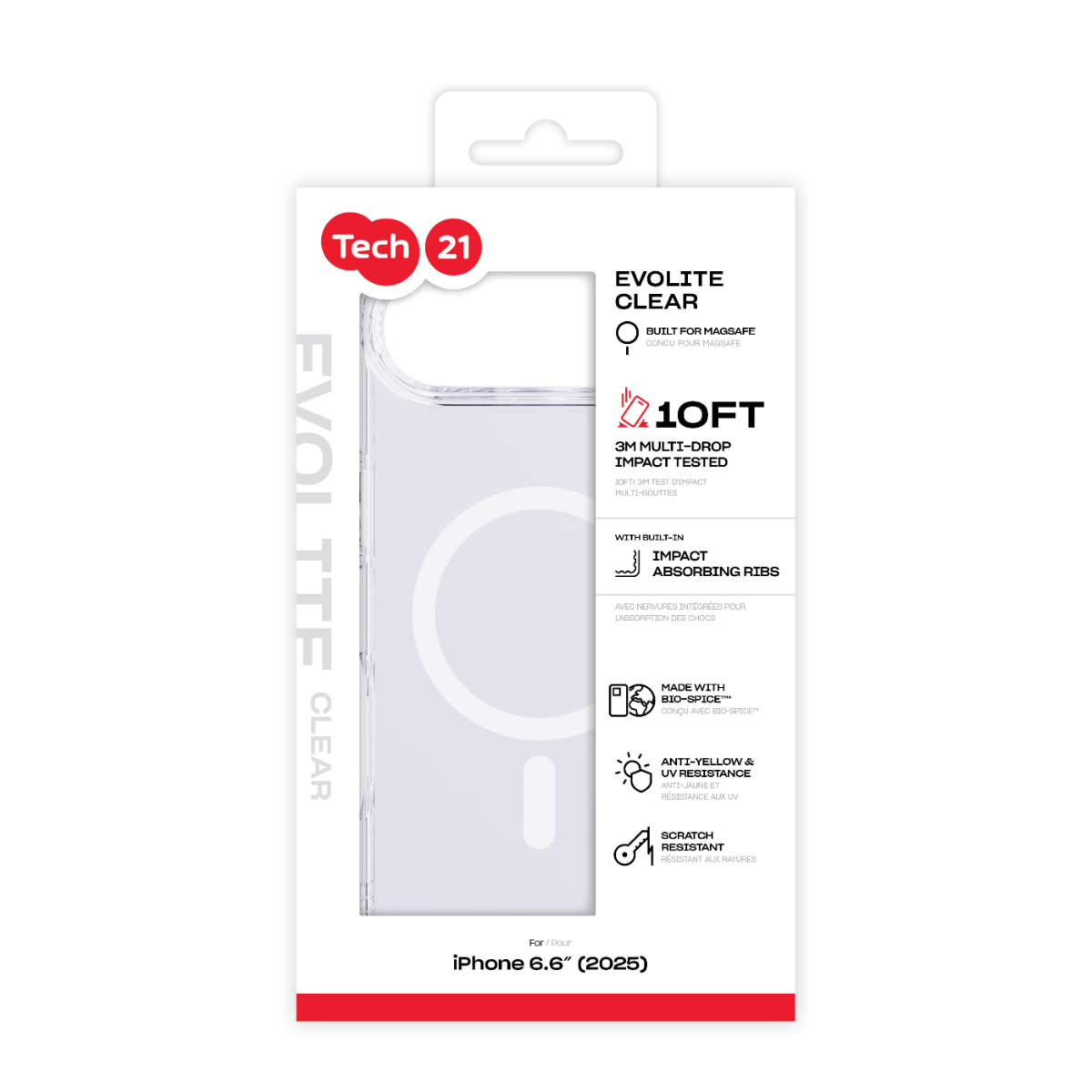 Tech21 T21-11318 funda para móvil 16,5 cm Funda transparente