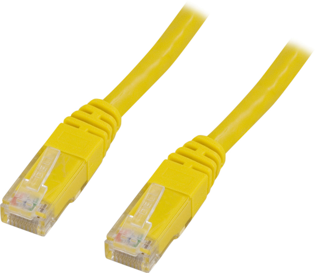 Deltaco TP-61GL networking cable Yellow 1 m Cat6 U/UTP