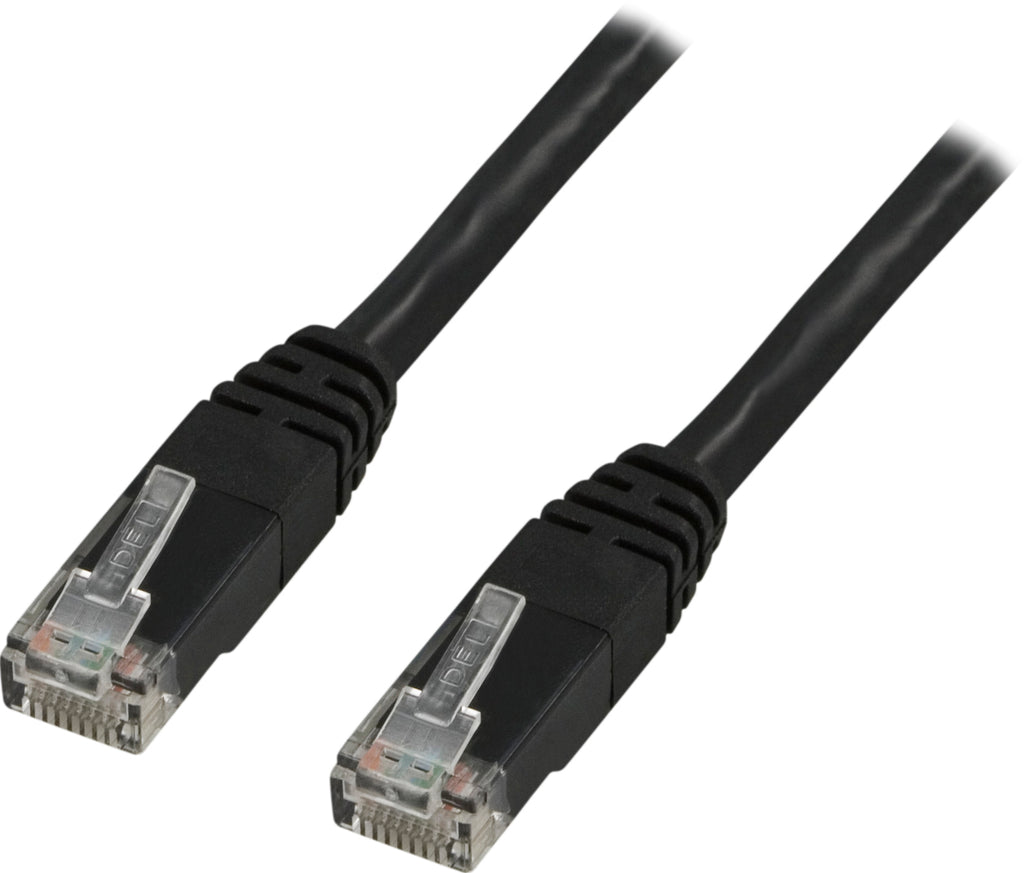 Deltaco TP-62S cable de red Negro 2 m Cat6 U/UTP