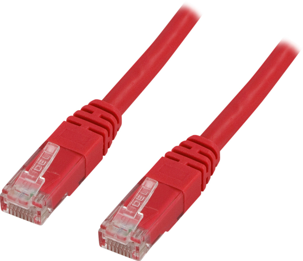 Deltaco TP-63R cable de red Rojo 3 m Cat6 U/UTP