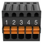 Axis 02794-021 - Conector serie, bloque de terminales de 5 clavijas