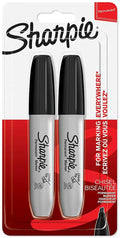 Sharpie rotulador permanente negro - paquete de 2 - 1986195