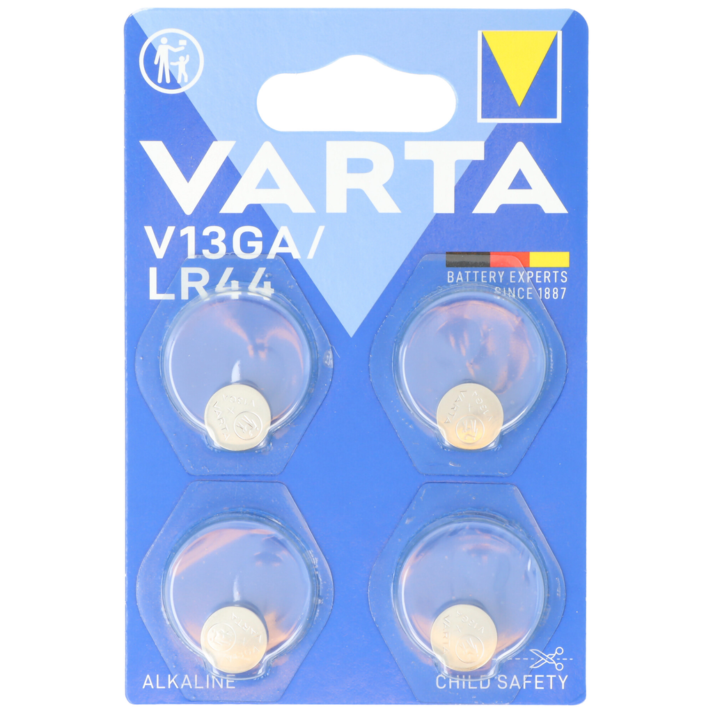 Varta 04276 101 404 batería doméstica solo uso LR44 Alcalina