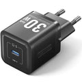 Cargador de Pared GaN Vention FEZB0-EU/ 1xUSB Tipo-C/ 30W