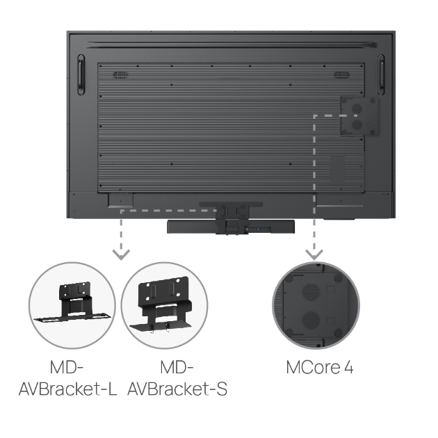 Yealink negro MD-AVBRACKET-L (2)