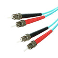 20M St-St Om3 Duplex Fibre Optic Aqua