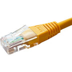 Cablenet 2m Cat5e RJ45 Yellow U/UTP PVC 24AWG Flush Booted X over Patch Lead