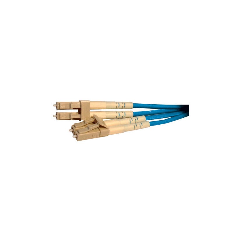 Cablenet 50m OM3 50/125 LC-LC Duplex Aqua LSOH Fibre Patch Lead